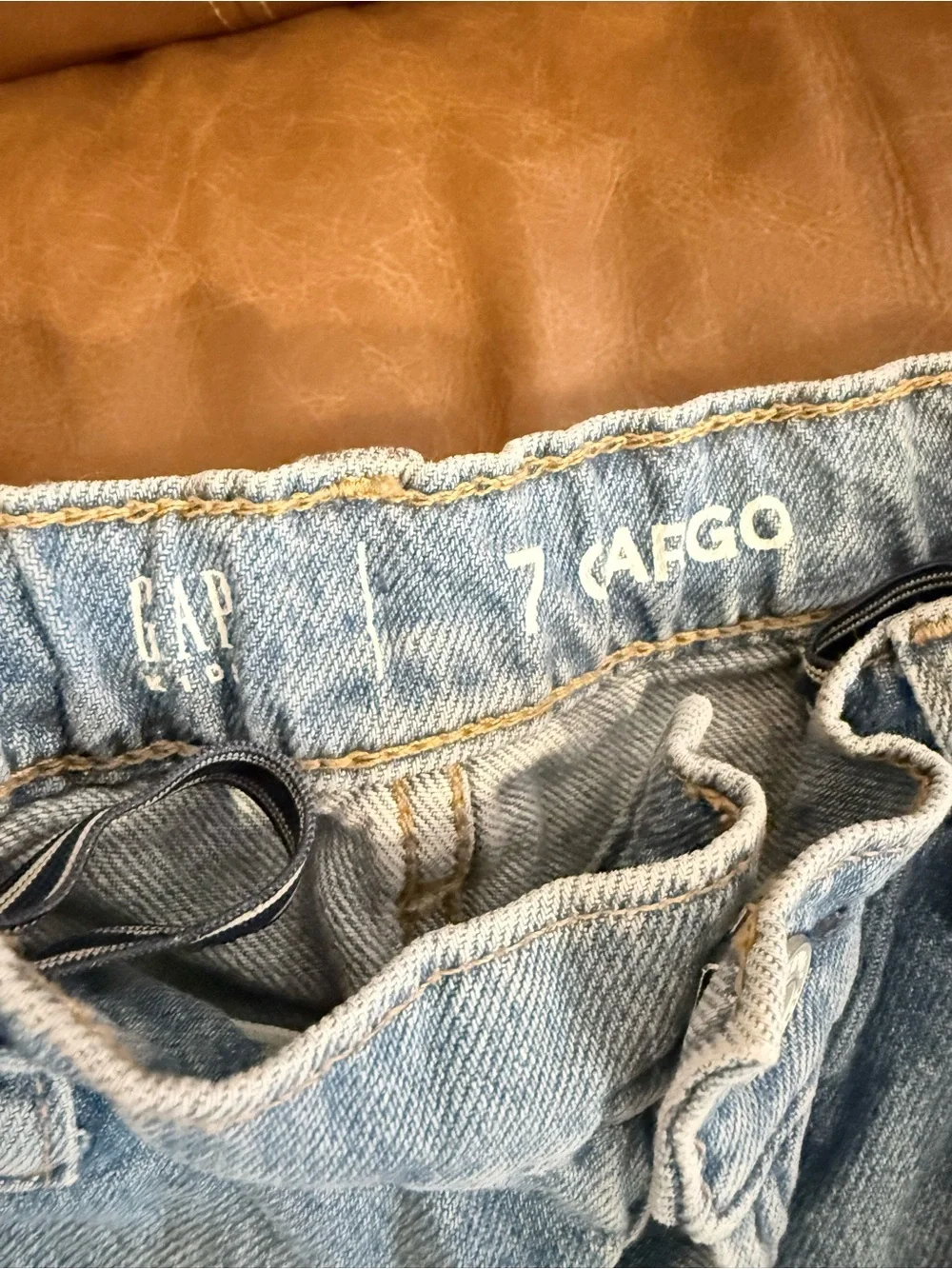 GAP Kids Girls Light Blue Cargo Jeans